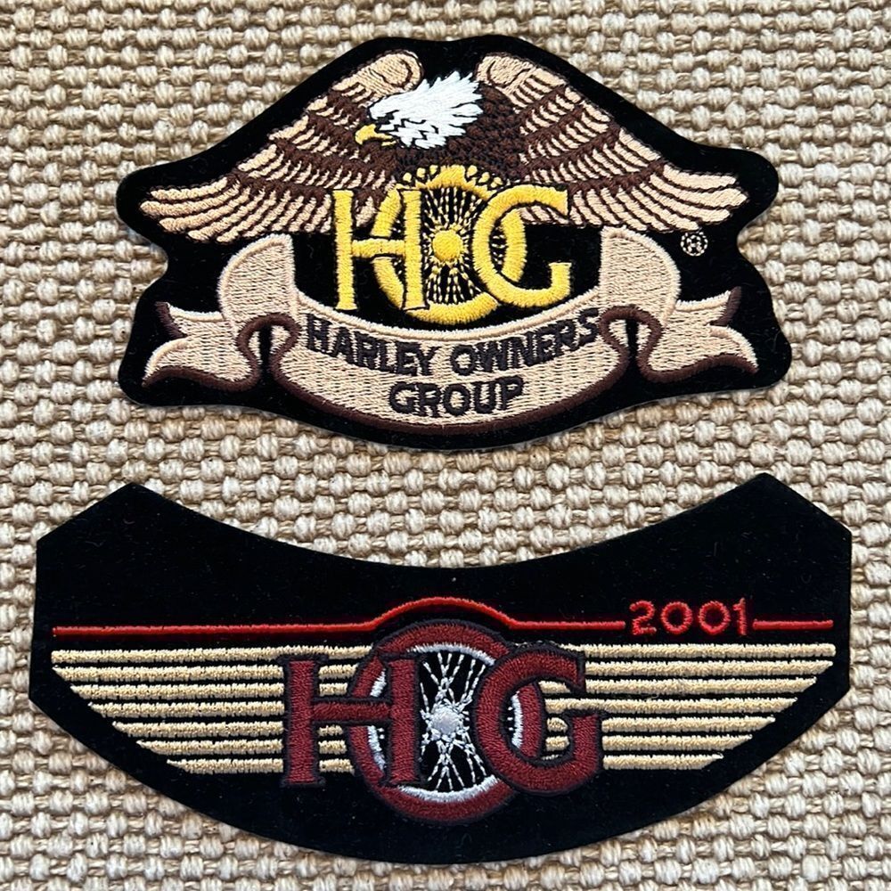 Vintage Harley Davidson HOG Patches